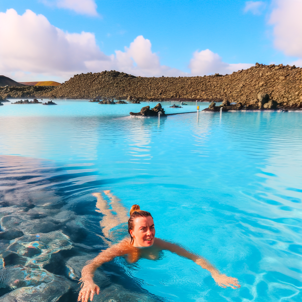İzlanda ve Turistik Yer Blue Lagoon