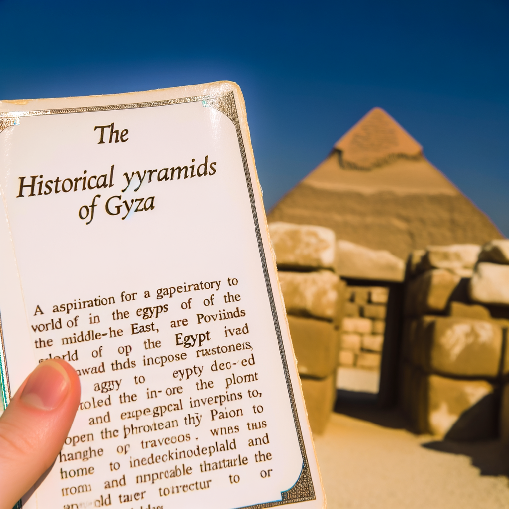 Mısır: Giza Piramitleri’nde Unutulmaz Bir Macera
