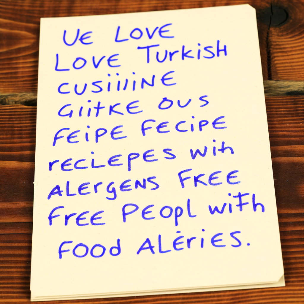 Yiyecek Alerjisi ve Alerjenlerden Arınmış Tarifler
